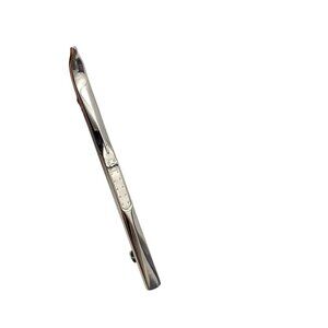 Snow Cross Country Silver Tone Vintage Ski Pin Brooch 2.5 in